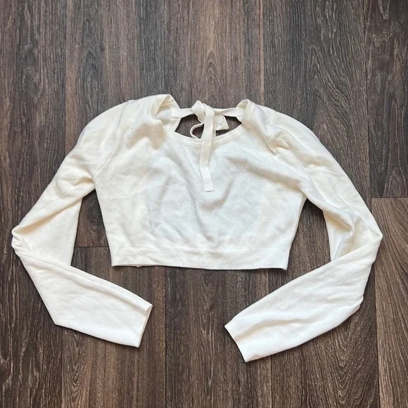 Aya Muse Cropped Long Sleeve Sweater